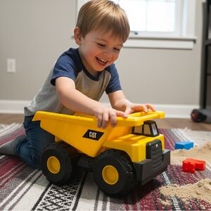 CAT Yellow Toy Dump Truck for Kids